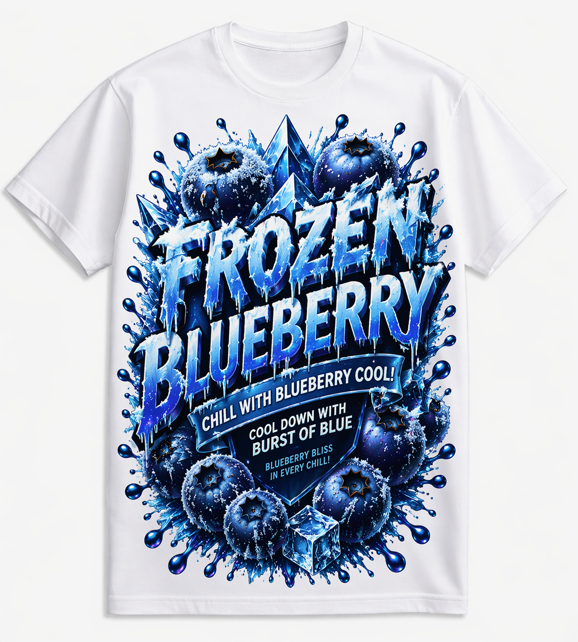 Frozen Blueberry Burst Classic Tee - 220GSM
