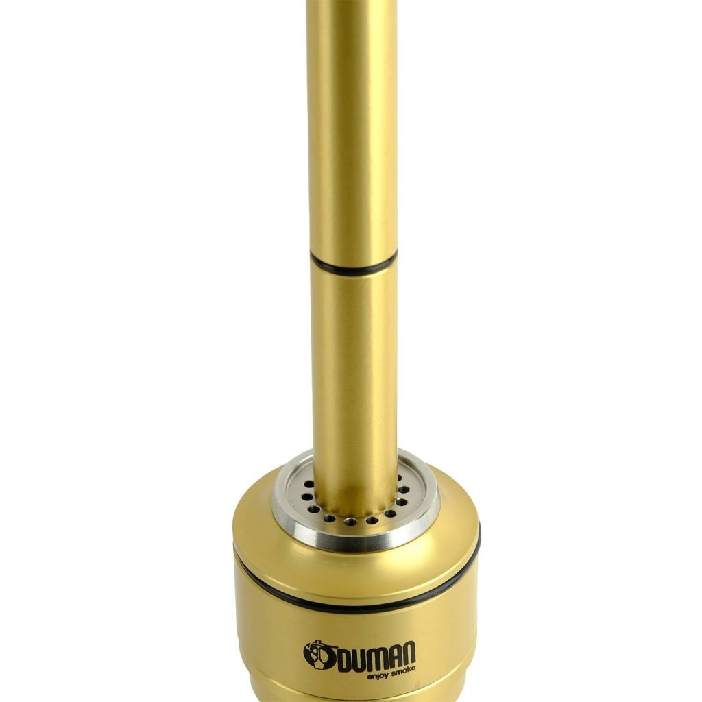 Oduman Nova Hookah | Shisha Pipe | Hookah - Clear Glass Gold - Shisha Shop