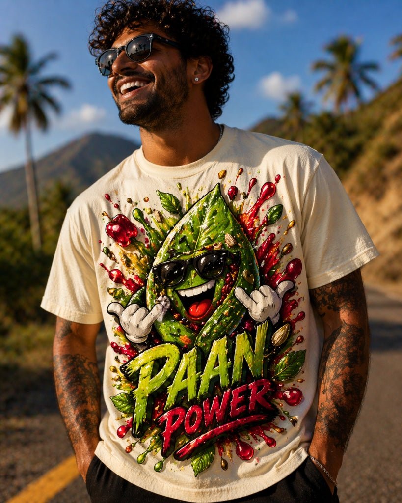 Paan Power Classic Tee - 220GSM - Shisha Shop