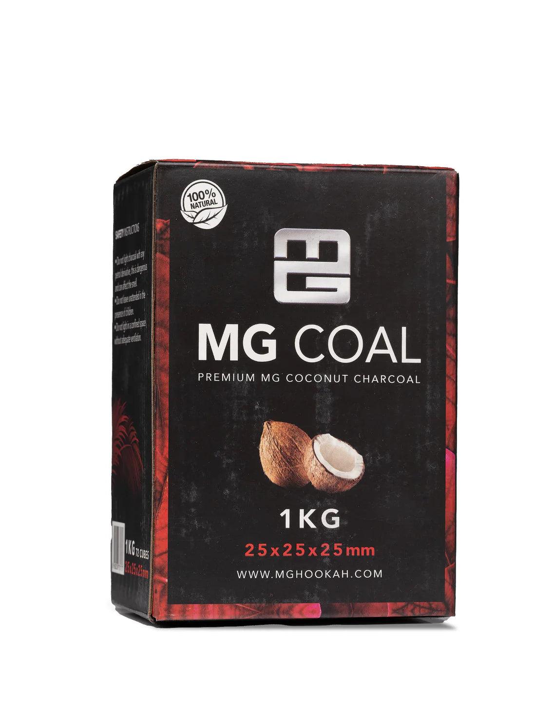 MG Shisha Hookah Coconut Charcoal 1kg - 25mm - Shisha Shop