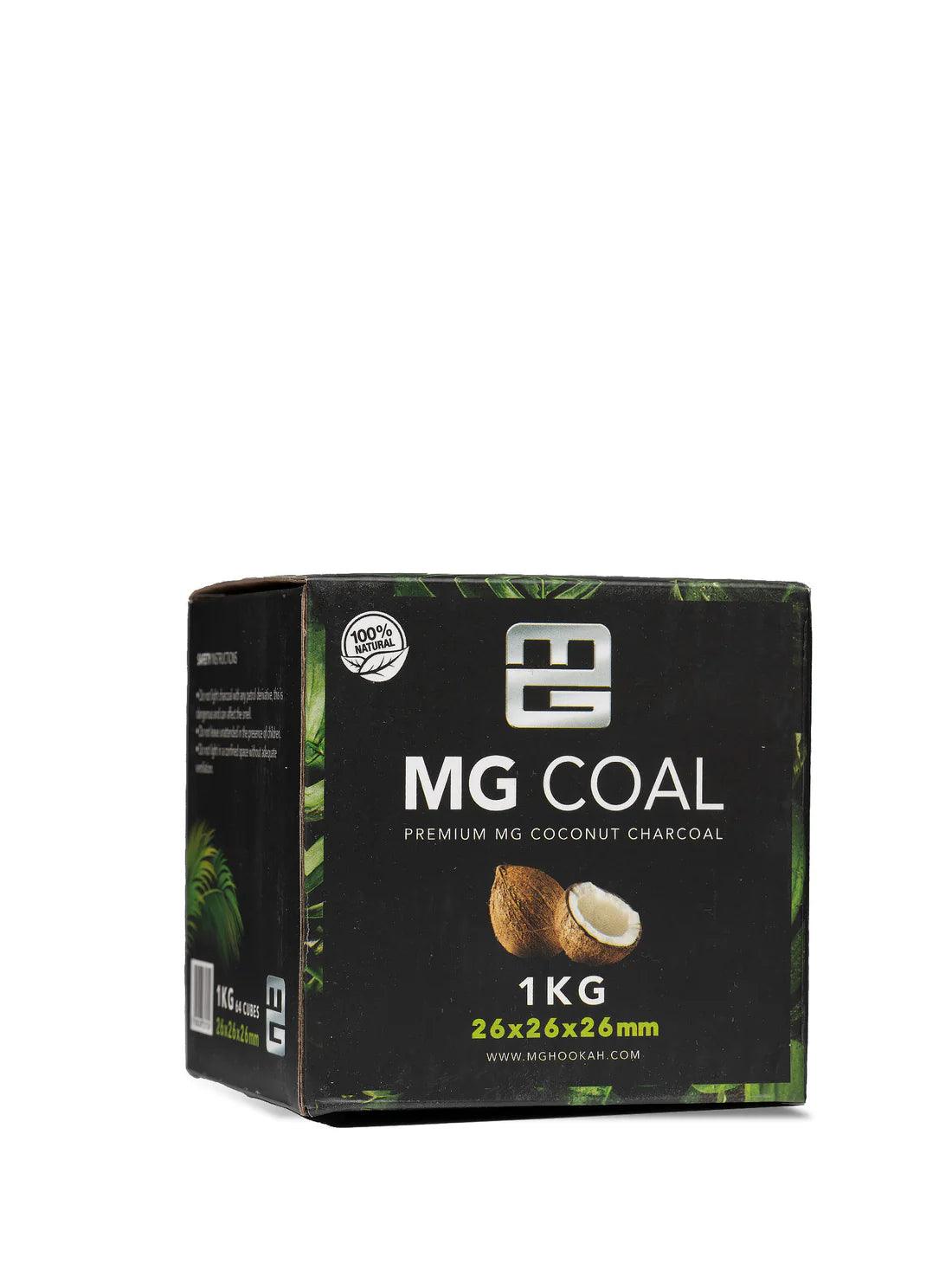 MG Shisha Hookah Coconut Charcoal 1kg - 26mm - Shisha Shop