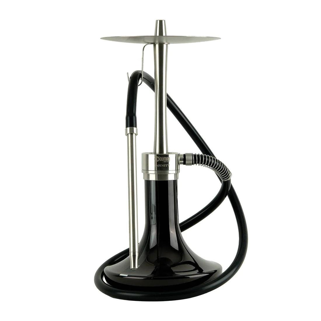 Oduman Infinity Hookah | Shisha Pipe | Hookah-Black Glass Silver Body - Shisha Shop