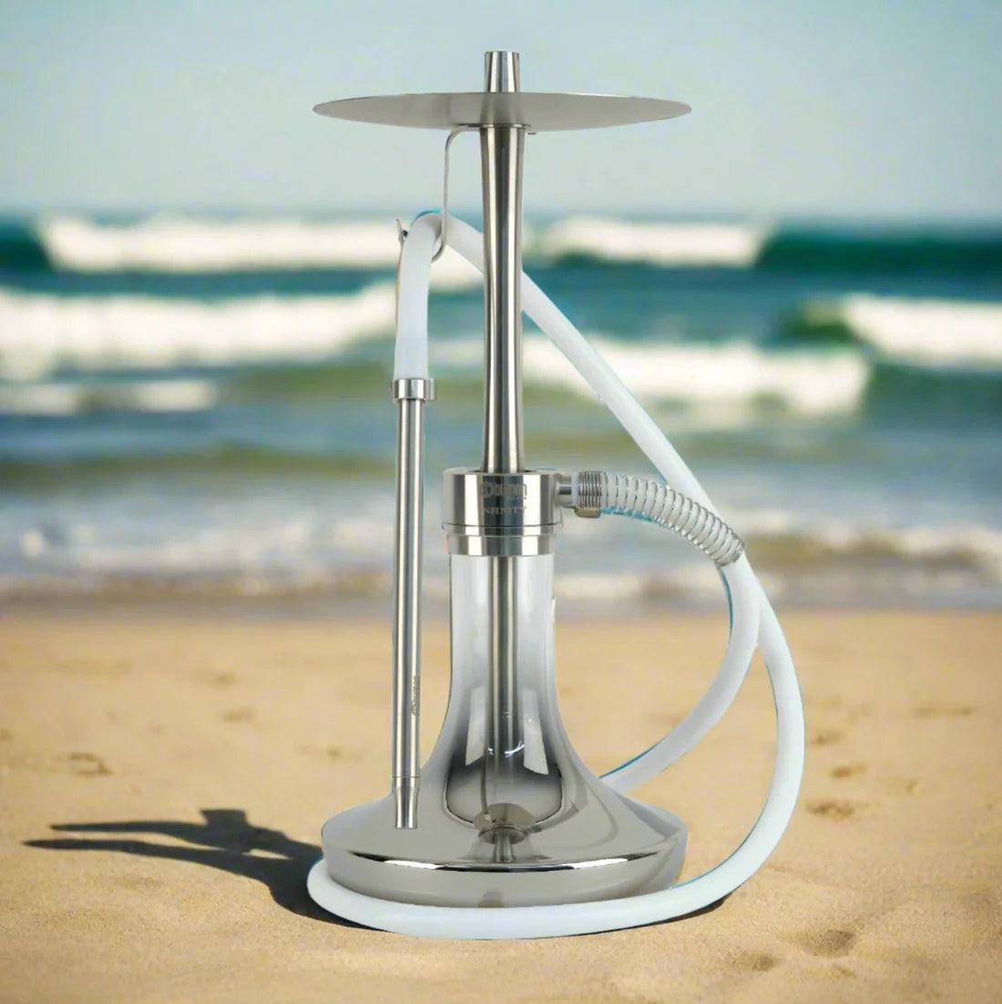 Oduman Infinity Hookah | Shisha Pipe | Hookah-Silver Glass Silver Body - Shisha Shop