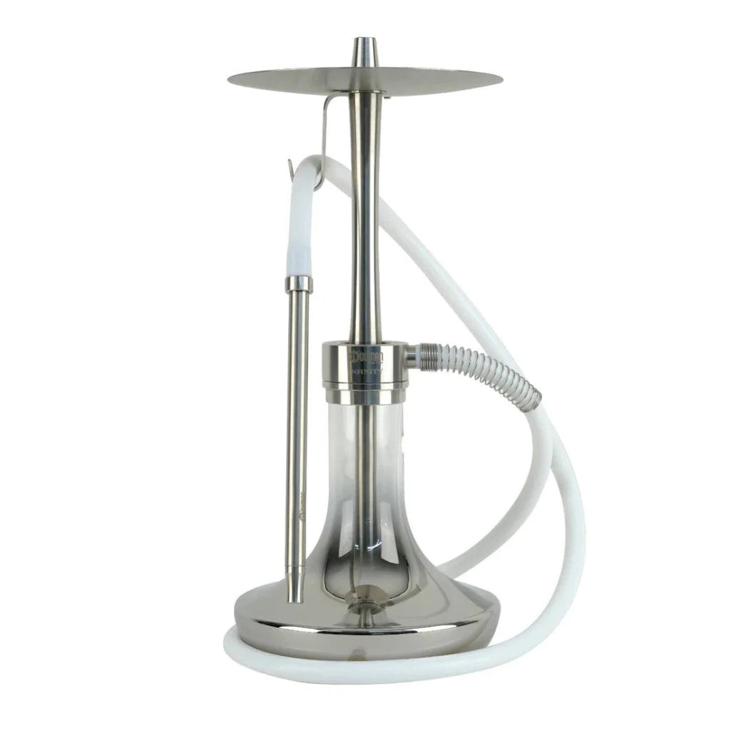 Oduman Infinity Hookah | Shisha Pipe | Hookah - Silver Glass Silver Body - Shisha Shop
