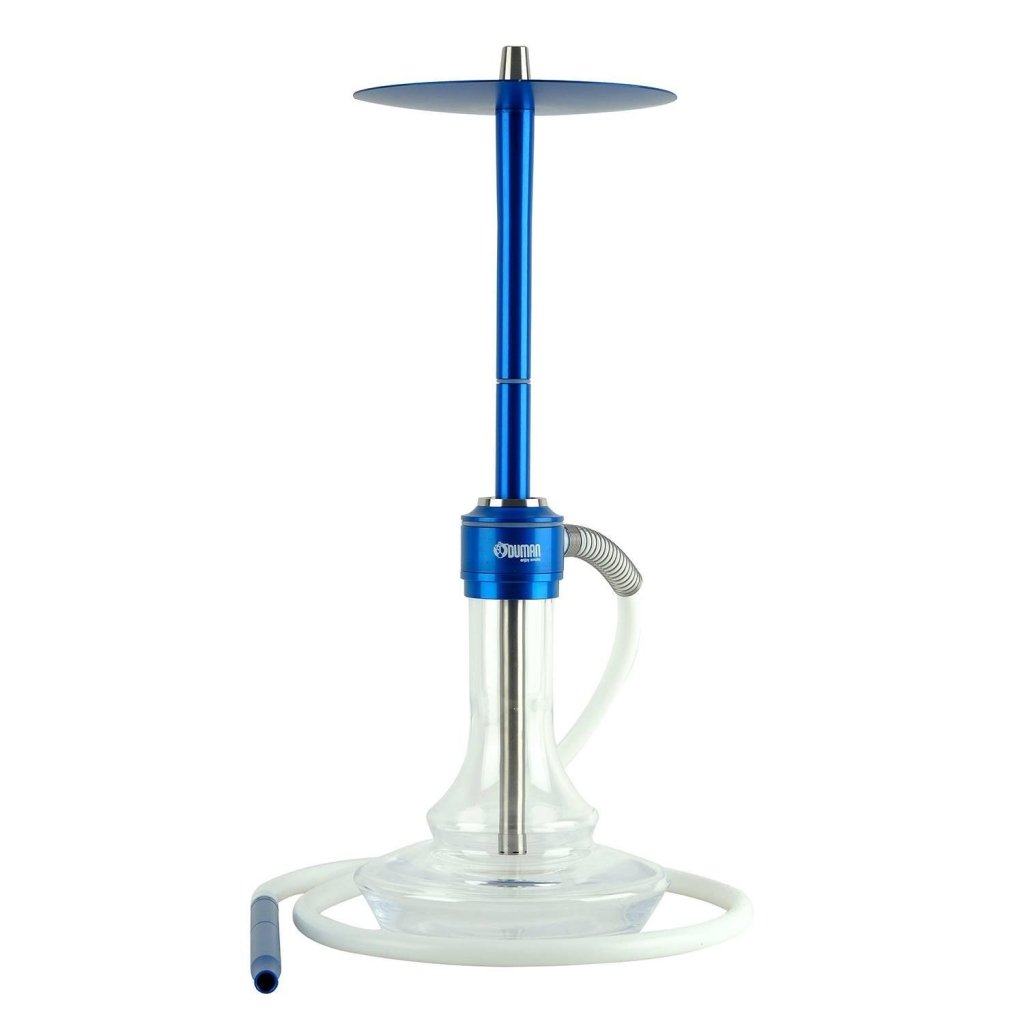 Oduman Nova Hookah | Shisha Pipe | Hookah - Clear Glass Blue - Shisha Shop
