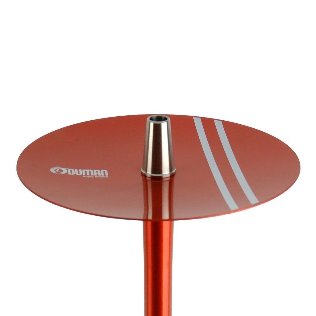 Oduman Nova Hookah | Shisha Pipe | Hookah - Clear Glass Red - Shisha Shop