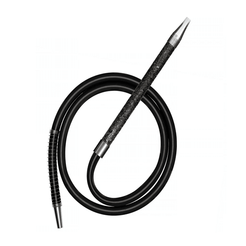 Black Silicone Ice Pipe - Cool and Stylish Hookah Hose |ShishaShop.com