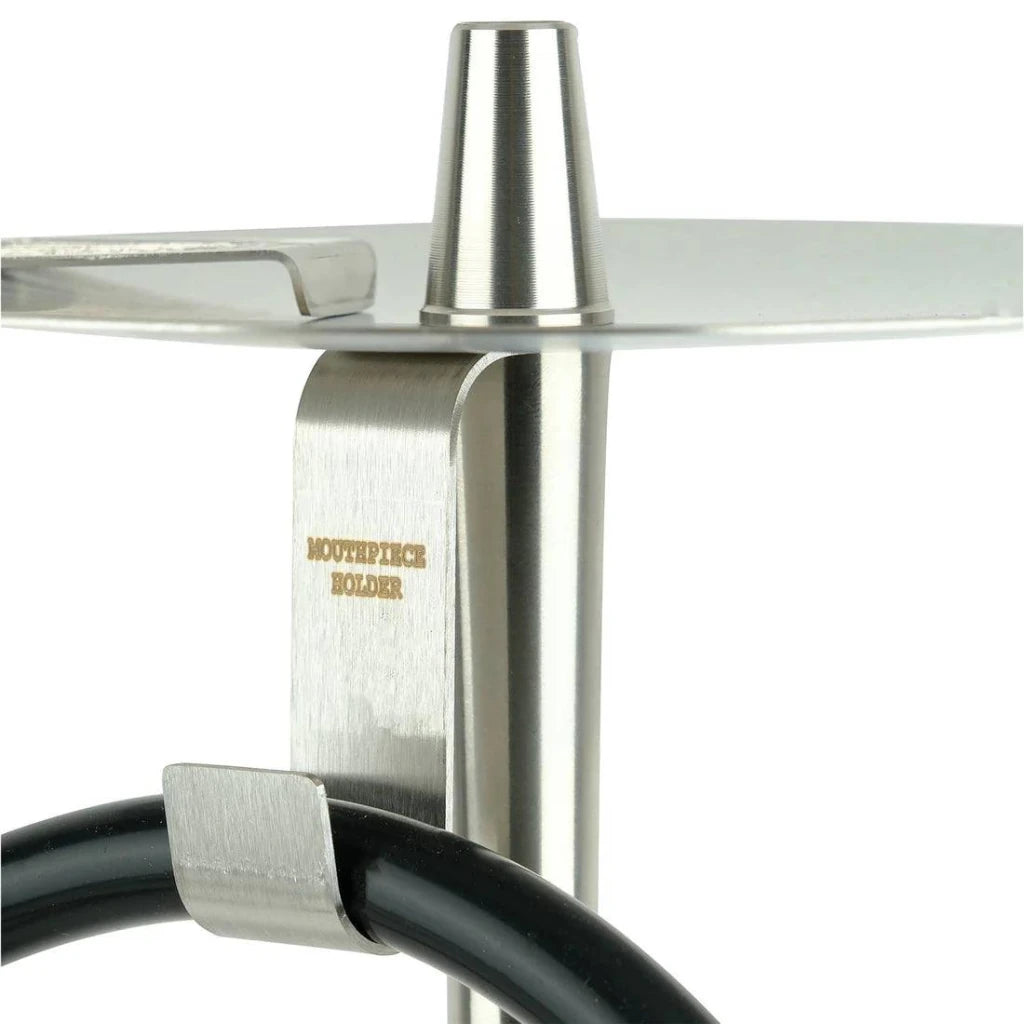 Oduman Infinity Hookah | Shisha Pipe | Hookah - Black Glass Silver Body - Shisha Shop