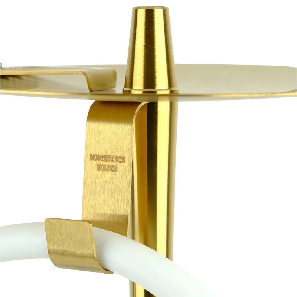 Oduman Infinity Hookah | Shisha Pipe | Hookah - Clear Glass Gold Body - Shisha Shop