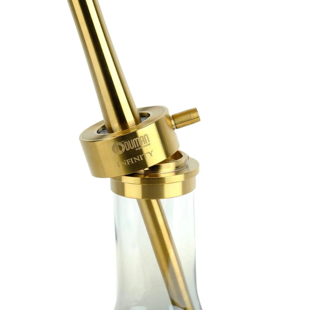 Oduman Infinity Hookah | Shisha Pipe | Hookah - Gold Glass Gold Body - Shisha Shop