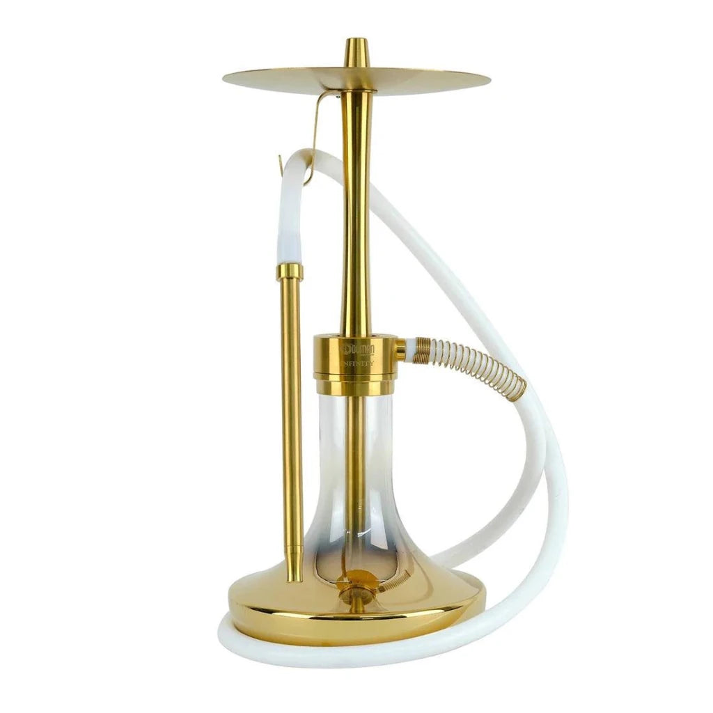Oduman Infinity Hookah | Shisha Pipe | Hookah - Gold Glass Gold Body - Shisha Shop