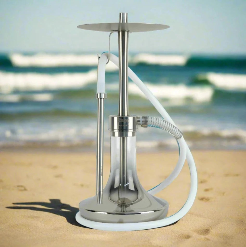 Oduman Infinity Hookah | Shisha Pipe | Hookah - Silver Glass Silver Body - Shisha Shop