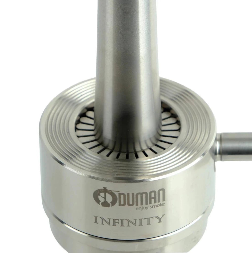 Oduman Infinity Hookah | Shisha Pipe | Hookah - Silver Glass Silver Body - Shisha Shop