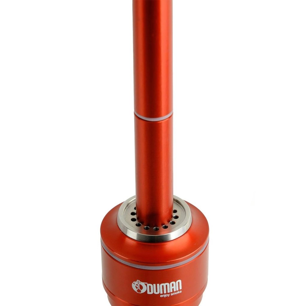 Oduman Nova Hookah | Shisha Pipe | Hookah - Clear Glass Red - Shisha Shop